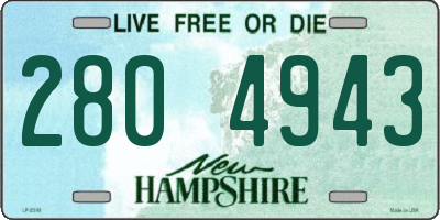 NH license plate 2804943