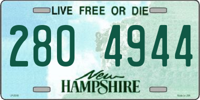 NH license plate 2804944