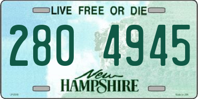 NH license plate 2804945