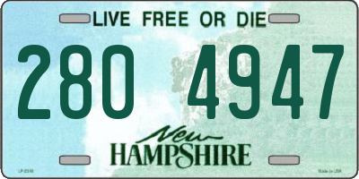 NH license plate 2804947