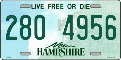 NH license plate 2804956