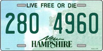 NH license plate 2804960