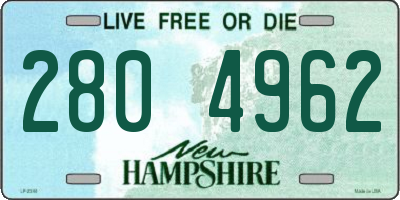 NH license plate 2804962
