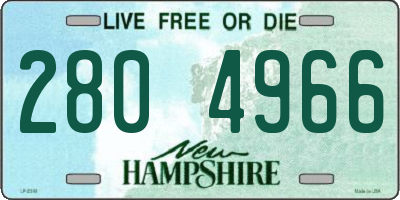 NH license plate 2804966