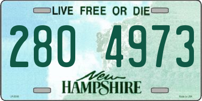 NH license plate 2804973