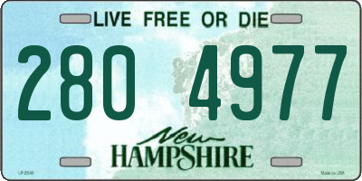 NH license plate 2804977