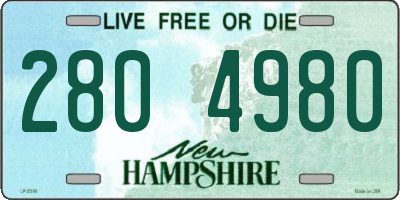 NH license plate 2804980