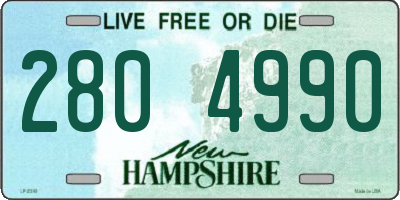 NH license plate 2804990