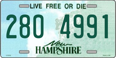 NH license plate 2804991