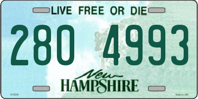 NH license plate 2804993