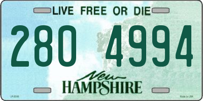 NH license plate 2804994
