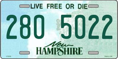 NH license plate 2805022