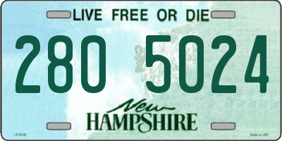 NH license plate 2805024