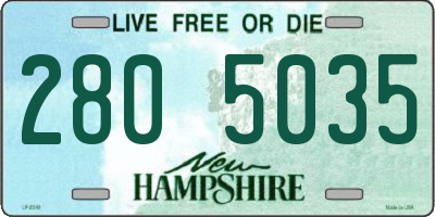 NH license plate 2805035