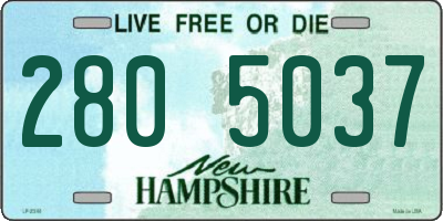 NH license plate 2805037