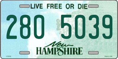 NH license plate 2805039