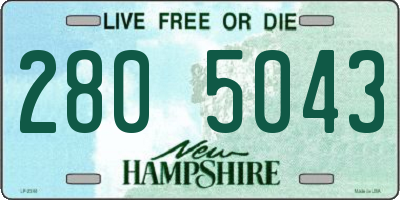 NH license plate 2805043