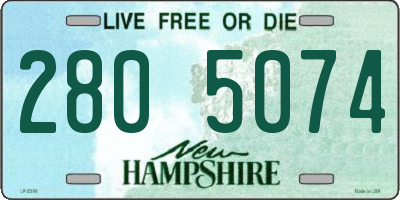 NH license plate 2805074