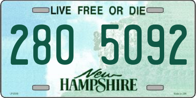 NH license plate 2805092