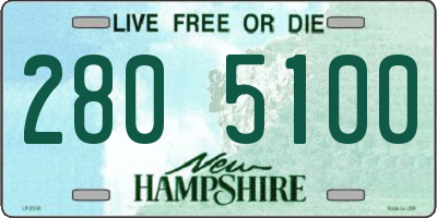 NH license plate 2805100