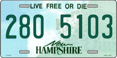 NH license plate 2805103