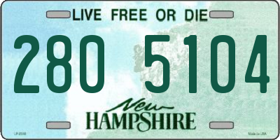 NH license plate 2805104