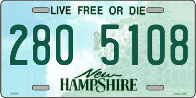 NH license plate 2805108