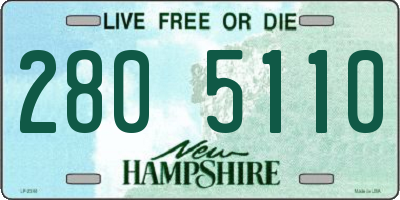 NH license plate 2805110