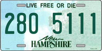 NH license plate 2805111