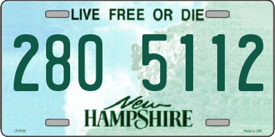 NH license plate 2805112