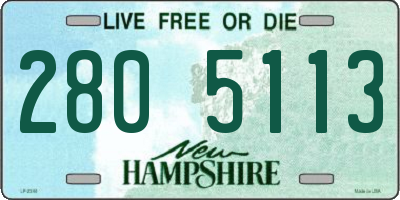 NH license plate 2805113