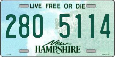 NH license plate 2805114