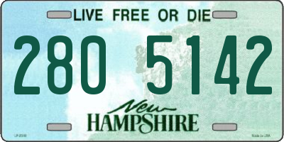 NH license plate 2805142