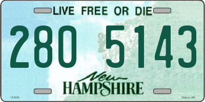 NH license plate 2805143