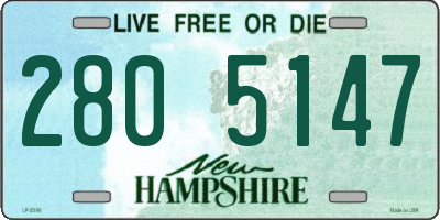 NH license plate 2805147
