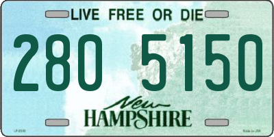 NH license plate 2805150