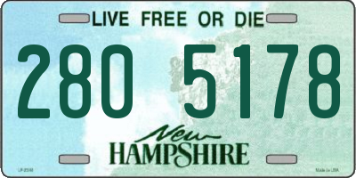 NH license plate 2805178