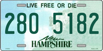 NH license plate 2805182