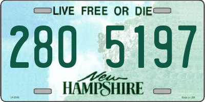 NH license plate 2805197