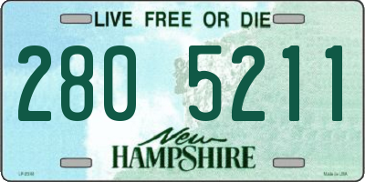 NH license plate 2805211