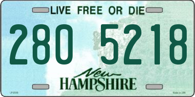 NH license plate 2805218