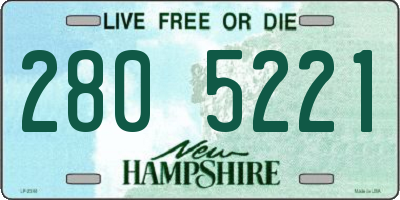 NH license plate 2805221