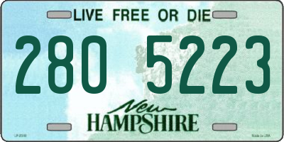 NH license plate 2805223