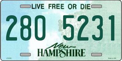 NH license plate 2805231
