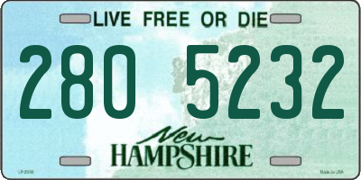 NH license plate 2805232