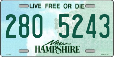 NH license plate 2805243