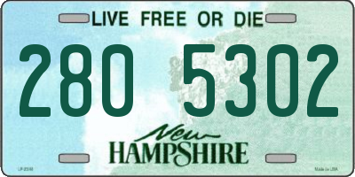 NH license plate 2805302