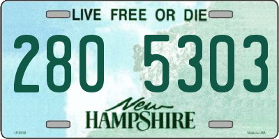 NH license plate 2805303
