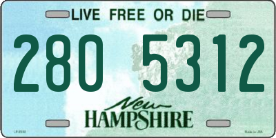 NH license plate 2805312