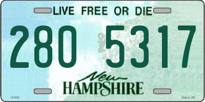 NH license plate 2805317